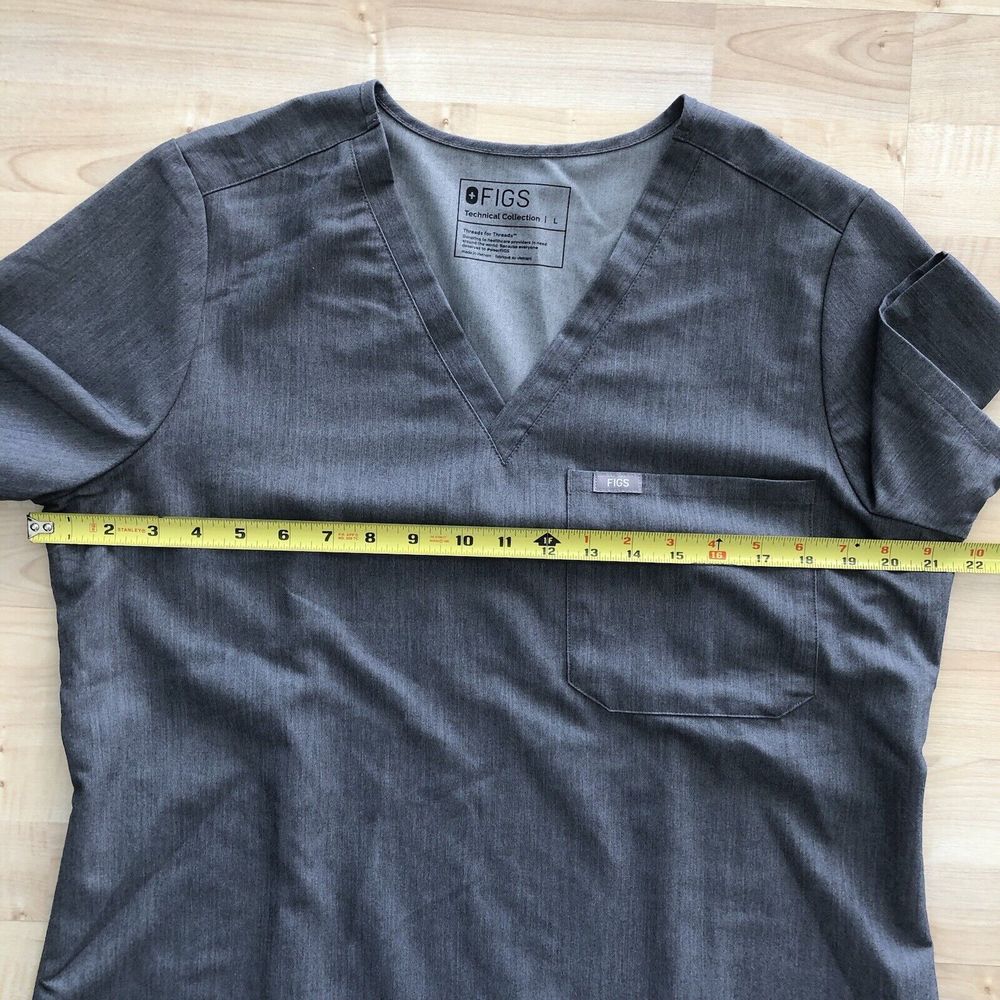 FIGS Gray Technical Collection Shirt Jogger Scrub Set Women's Large - Picture 9 of 16